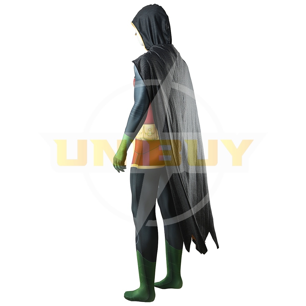 Robin Bodysuit Costume Cosplay with Cloak For Kids Adult Unibuy