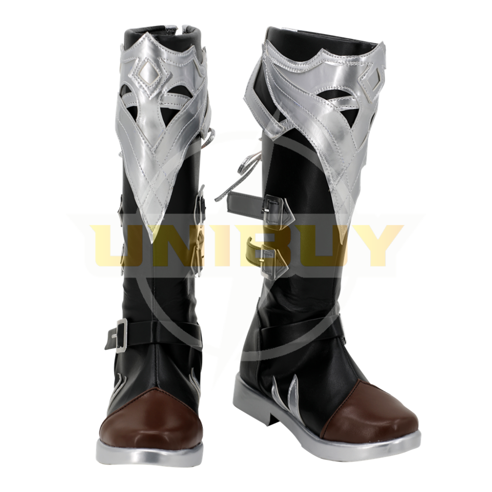 Genshin Impact Diluc Shoes Cosplay Men Boots Red Dead of Night Ver.3 Unibuy