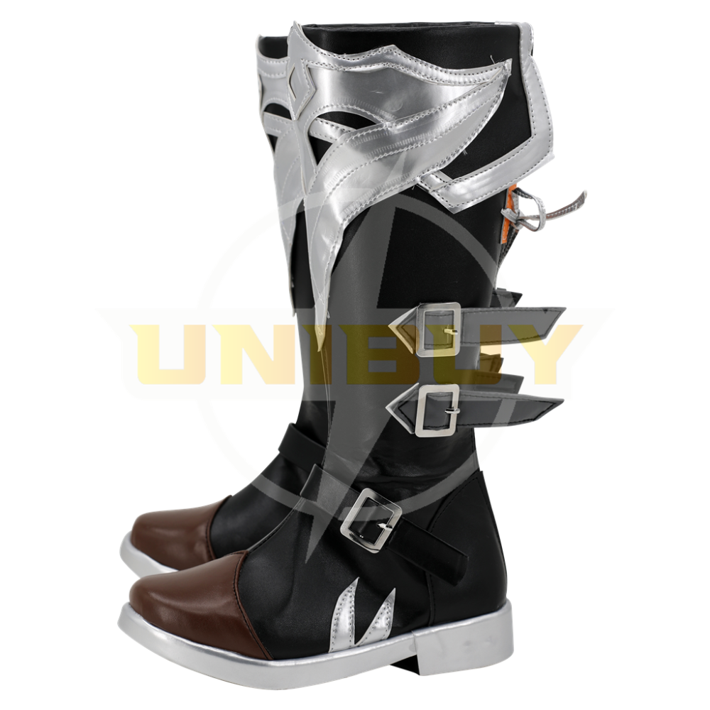Genshin Impact Diluc Shoes Cosplay Men Boots Red Dead of Night Ver.3 Unibuy