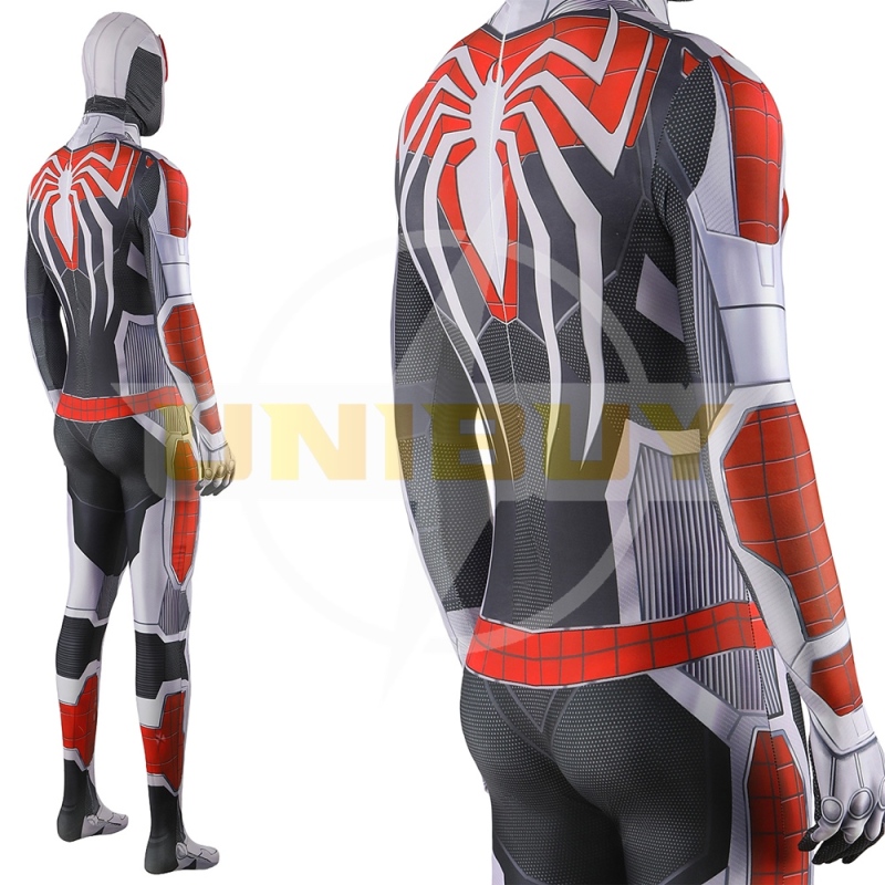 Spider Man PS4 2099 White Suit Costume Cosplay Bodysuit For Men Kids Unibuy