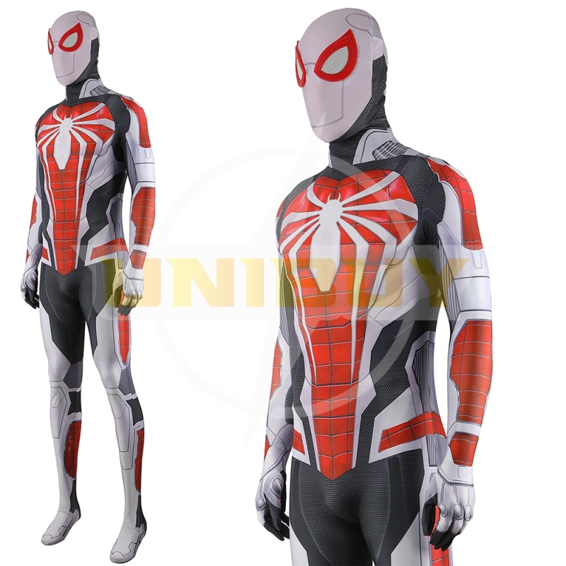 Spider Man PS4 2099 White Suit Costume Cosplay Bodysuit For Men Kids Unibuy