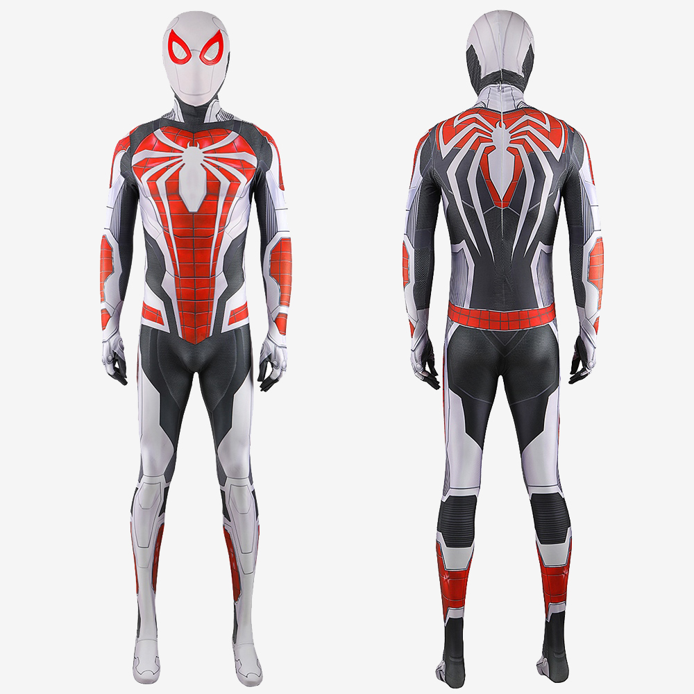 Spider Man PS4 2099 White Suit Costume Cosplay Bodysuit For Men Kids Unibuy