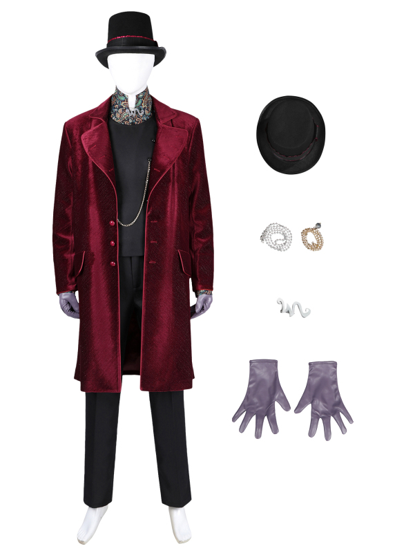Charlie and the Chocolate Factory	Willy Wonka Costume Cosplay Suit Unibuy