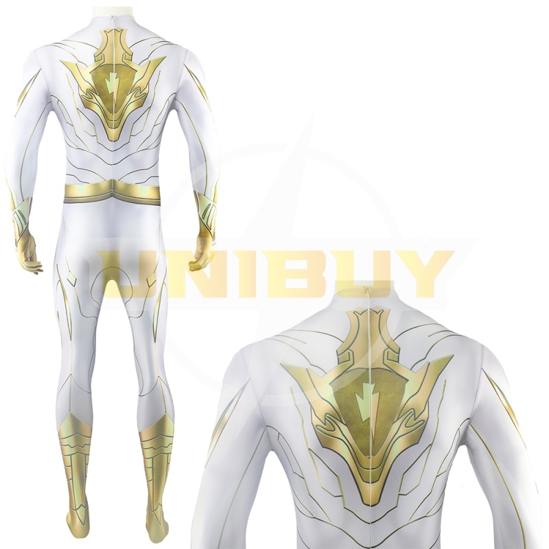 Superman The Man of Steel Bodysuit Costume Cosplay White Suit with Cloak For Kids Adult Unibuy