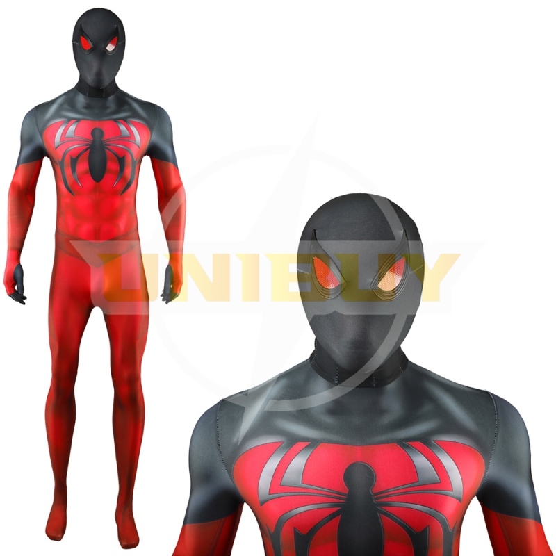 Ultimate Spider-Man Scarlet Spider Cosplay Costume Suit For Kids Adult Unibuy