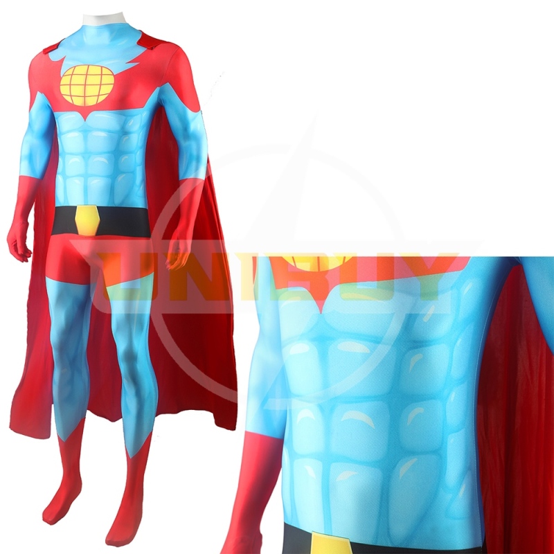 Captain Planet and the Planeteers Costume Cosplay Suit with Cloak For Kids Adult Unibuy