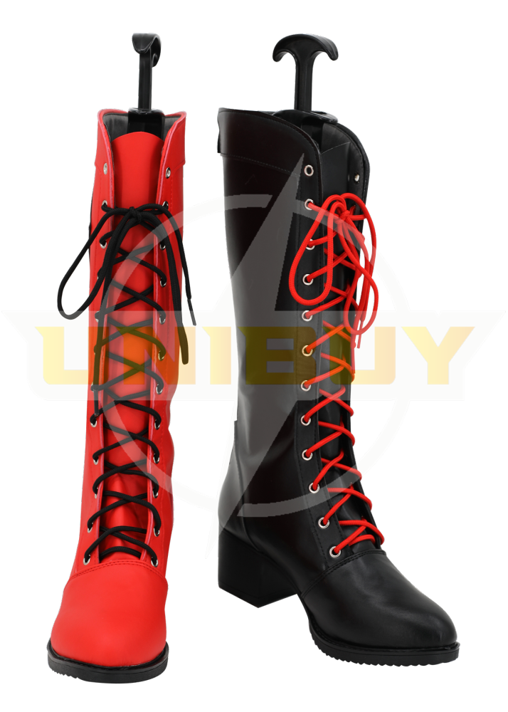 Harley Quinn Shoes Cosplay The Suicide Squad Black women Boots Unibuy