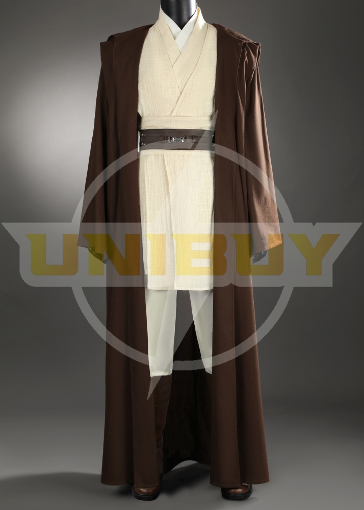 Star Wars II Attack of the Clones Obi-Wan Kenobi Costume Cosplay Suit Unibuy