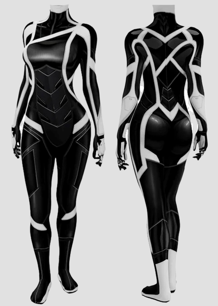 PS5 Marvel's Spider-Man 2 Black Cat Costume Cosplay Bodysuit for Adult Kids Unibuy