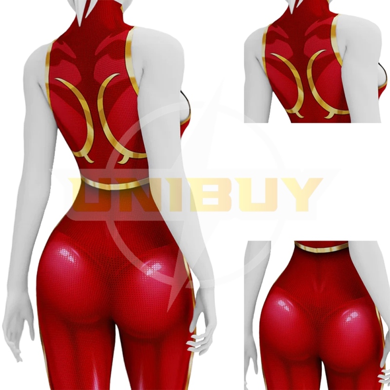 Street Fighter 2 Chun-Li Costume Cosplay Bodysuit for Adult Kids Unibuy