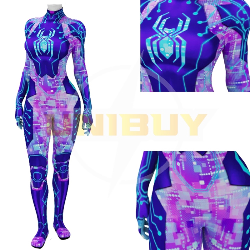 Spider-Man Spider-Byte Margo Costume Cosplay Bodysuit Across the Spider-Verse for Adult Kids Unibuy