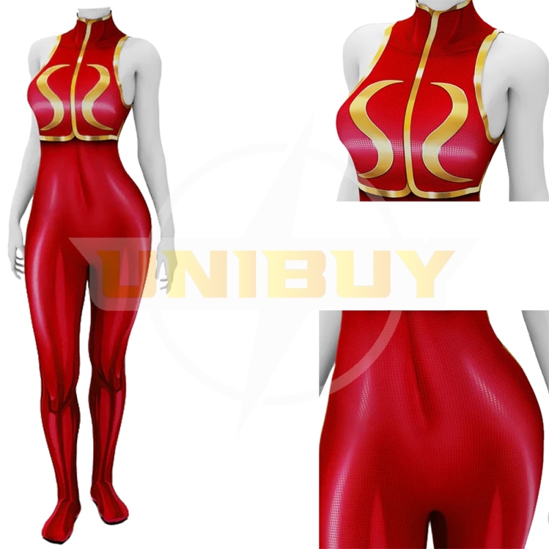 Street Fighter 2 Chun-Li Costume Cosplay Bodysuit for Adult Kids Unibuy