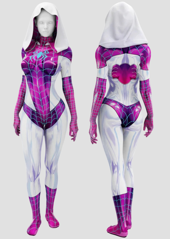 Spider Gwen Stacy Costume Cosplay Suit Venom Pink For Kids Adult Unibuy