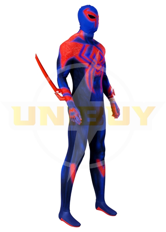 Spider-Man 2099 Bodysuit Costume Cosplay Suit for Adults Kids with Cloak Unibuy