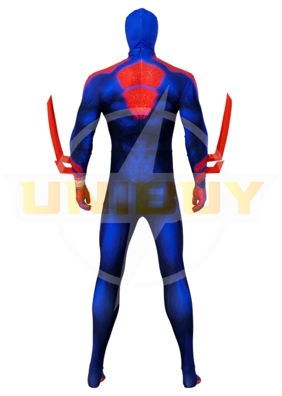 Spider-Man 2099 Bodysuit Costume Cosplay Suit for Adults Kids with Cloak Unibuy