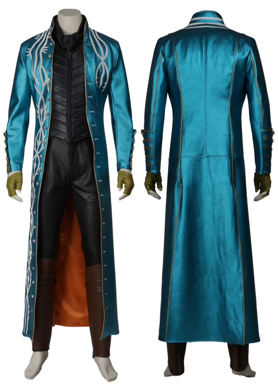 Devil May Cry 3 Vergil Costume Cosplay Suit Dante's Awakening Coat Outfit Unibuy