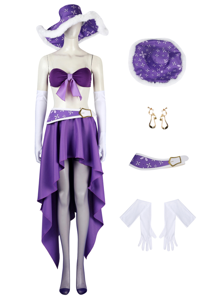 ONE PIECE Nico Robin Costume Cosplay Suit Purple Unibuy