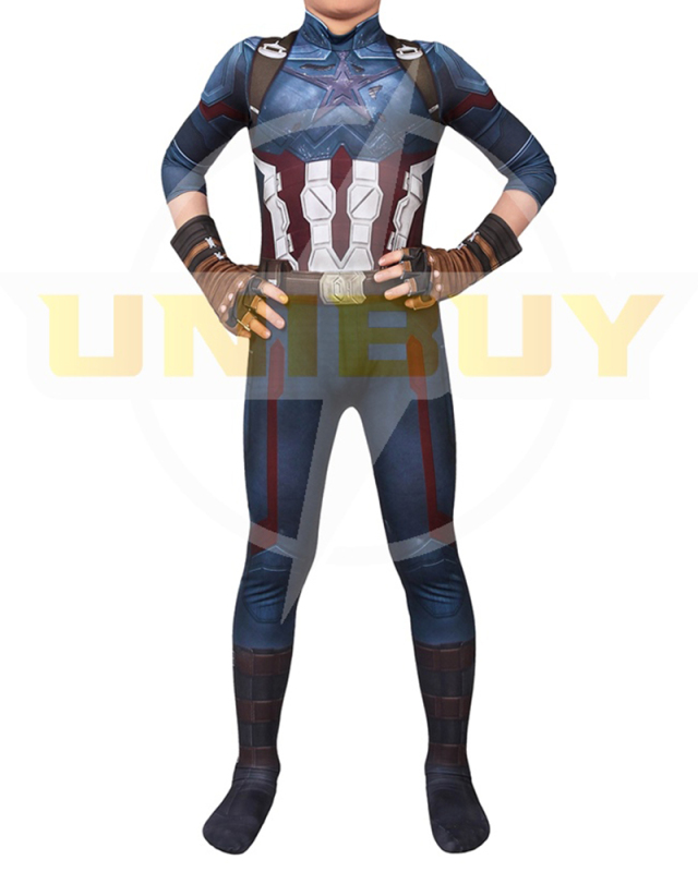 Avengers Captain America Kids Bodysuit Costume Cosplay Suit Steve Rogers Unibuy