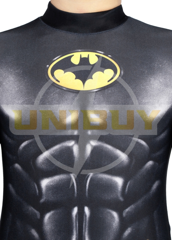 The Flash Batman Costume Cosplay Suit Kids with Cloak Unibuy