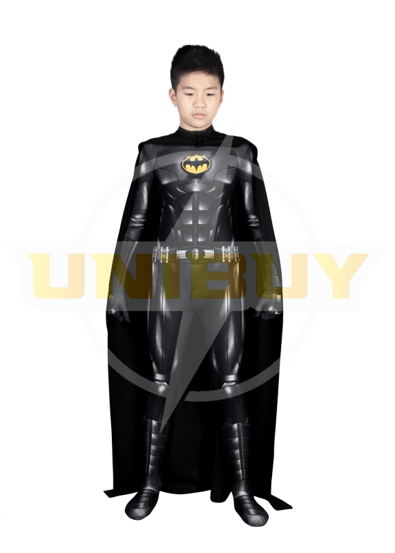 The Flash Batman Kids Costume Cosplay Suit with Cloak Unibuy