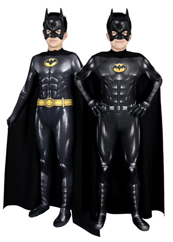 The Flash Batman Kids Costume Cosplay Suit with Cloak Unibuy