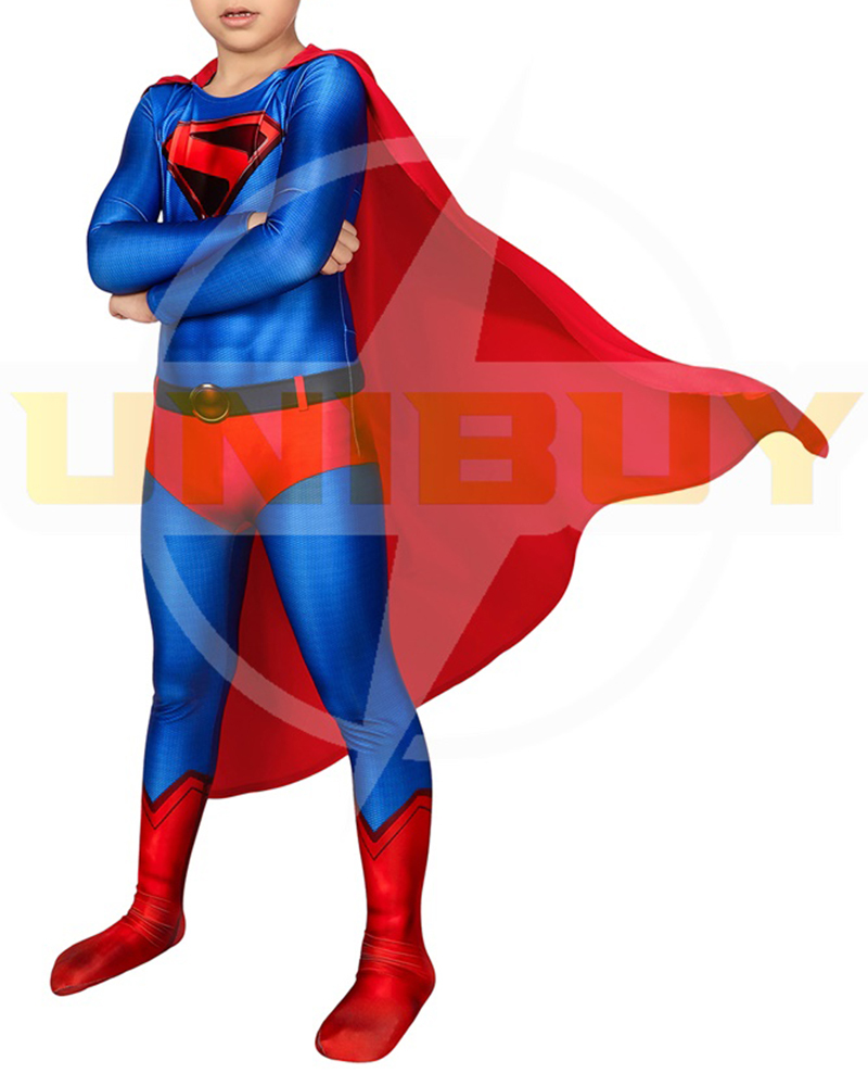 Superman Costume Cosplay Suit Kids Clark Kent Crisis on Infinite Earths Unibuy