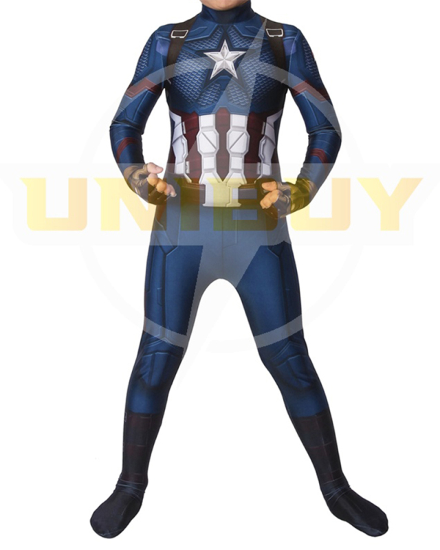 Captain America Costume Cosplay Suit Kids Steve Rogers Avengers Endgame Unibuy