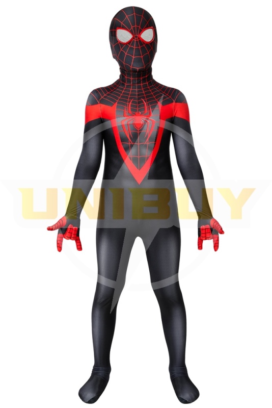 Spider-Man Miles Morales PS5 Costume Cosplay Suit Kids Outfit Unibuy