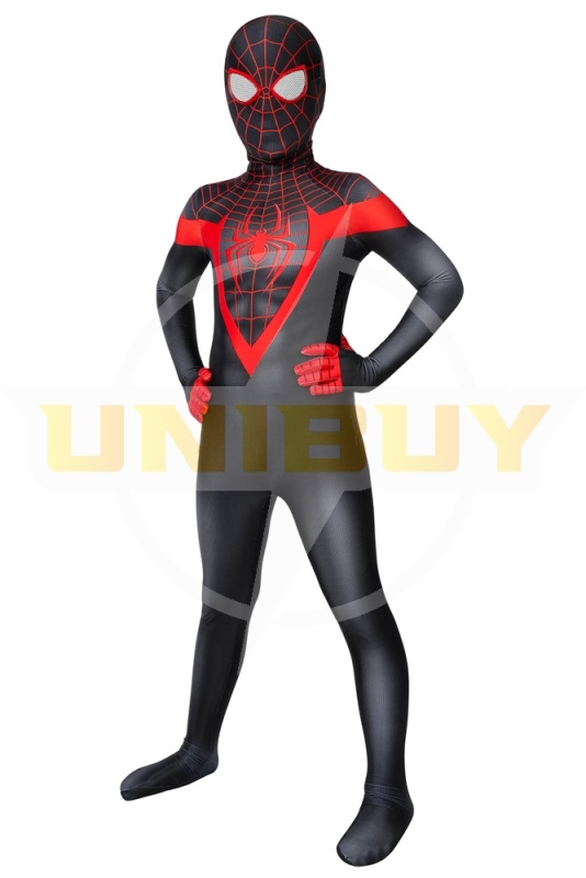 Spider-Man Miles Morales PS5 Costume Cosplay Suit Kids Outfit Unibuy