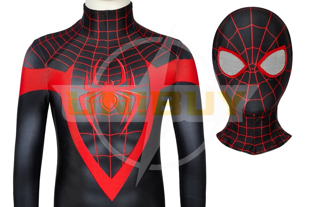 Spider-Man Miles Morales PS5 Costume Cosplay Suit Kids Outfit Unibuy