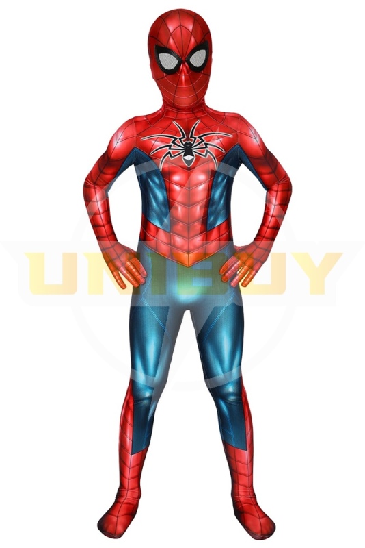 Spider-Man PS4 Kids Costume Cosplay Suit Peter Parker Bodysuit Unibuy