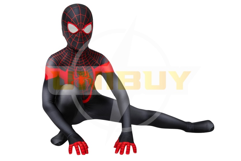 Spider-Man Miles Morales PS5 Costume Cosplay Suit Kids Outfit Unibuy