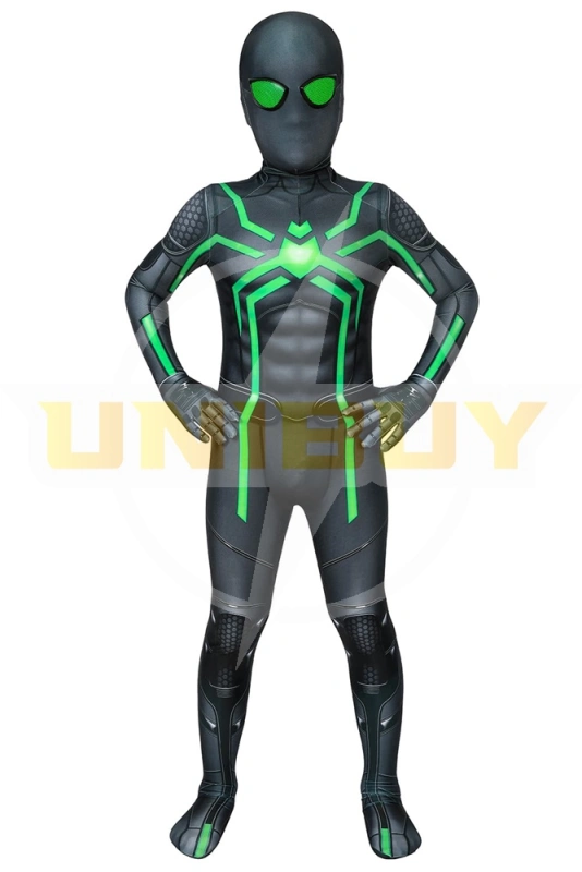 Spider-Man PS4 Kids Costume Cosplay Suit Peter Parker Bodysuit Unibuy