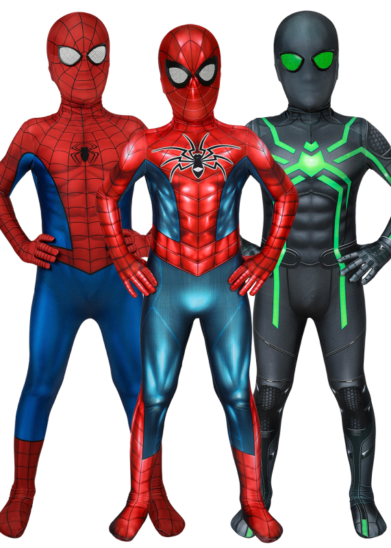 Spider-Man PS4 Kids Costume Cosplay Suit Peter Parker Bodysuit Unibuy