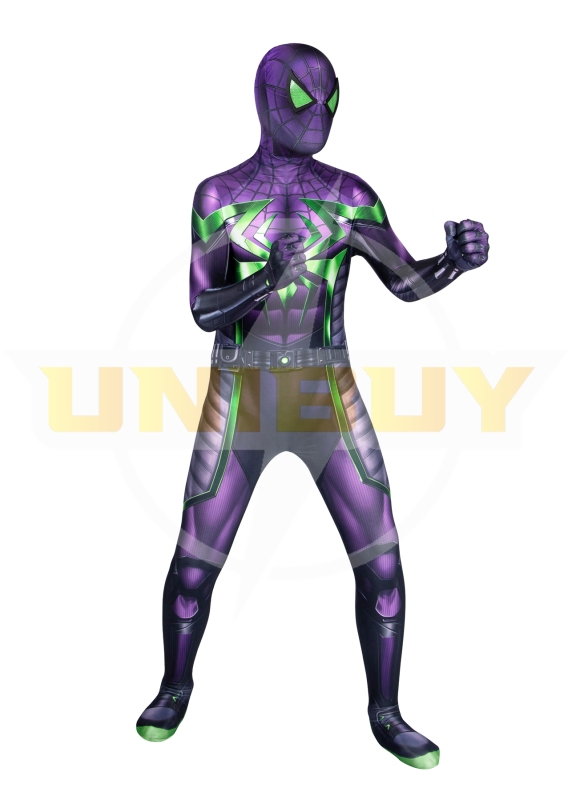 Marvel's Spider-Man Miles Morales Purple Reign Suit Costume Cosplay Kids Unibuy