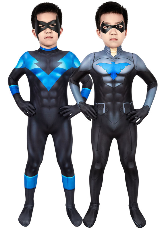 Nightwing Kids Bodysuit Costume Cosplay Suit Richard Grayson Batman Unibuy