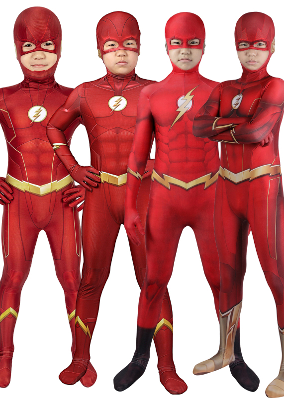 The Flash Kids Bodysuit Costume Cosplay Suit Barry Allen Unibuy