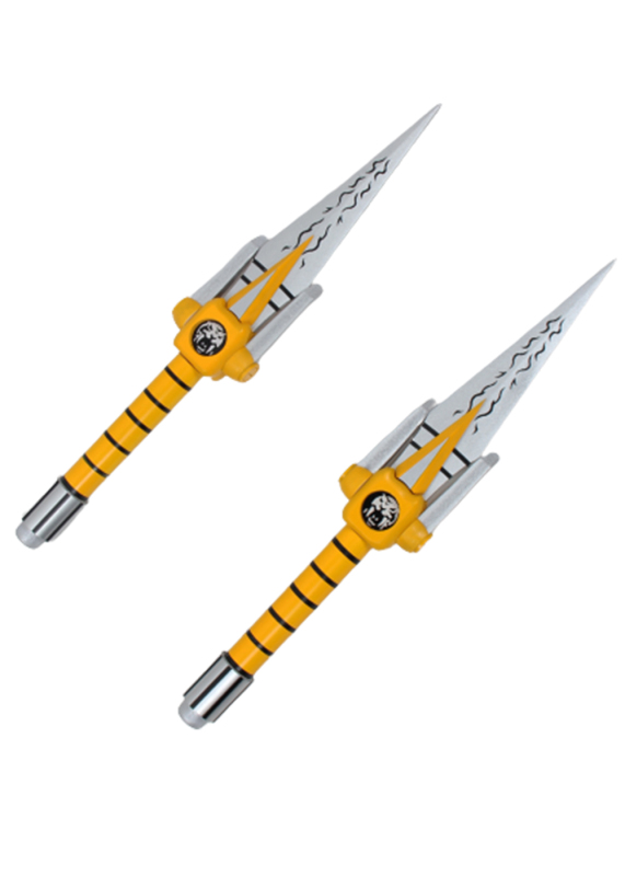 Power Rangers Yellow Ranger Boy Swords Prop 2PCS Cosplay Unibuy