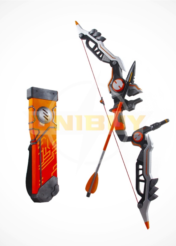 Overwatch OW Shimada Hanzo Cyber Ninja Bow Arrow Quiver Cosplay Prop Unibuy