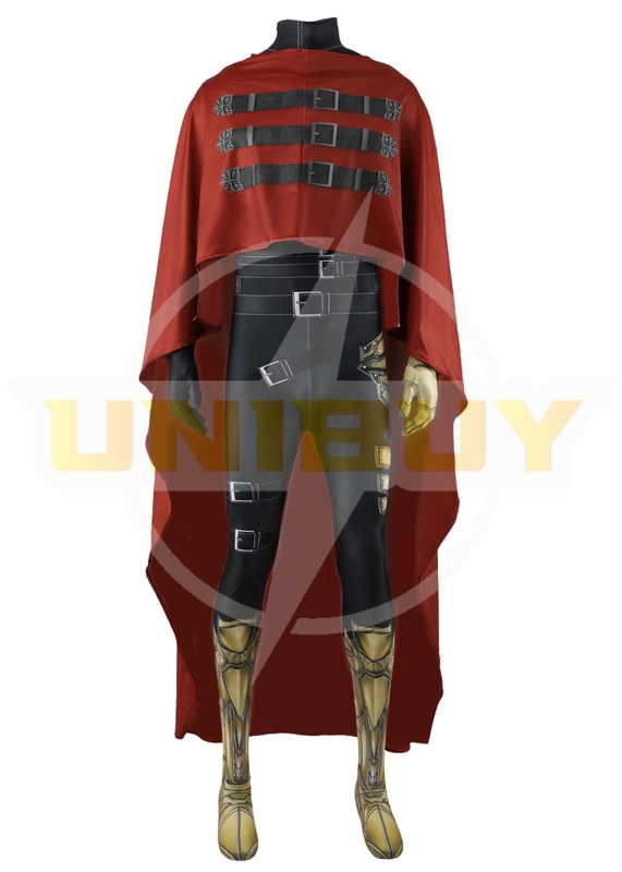 Final Fantasy 7 Vincent Valentine Bodysuit Cosplay Costume Suit with Cloak For Kids Adult Unibuyplus