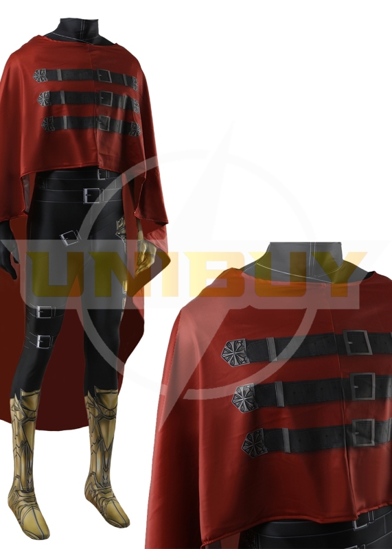 Final Fantasy 7 Vincent Valentine Bodysuit Cosplay Costume Suit with Cloak For Kids Adult Unibuyplus