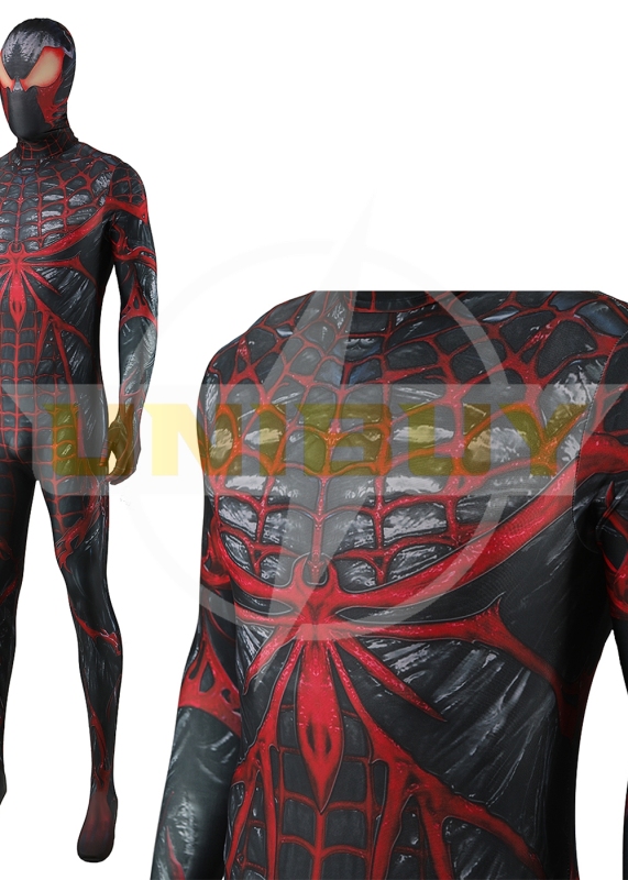 Marvel's Spider-Man 2 Venom Cosplay Costume Suit For Kids Adult Black Ver. Unibuyplus