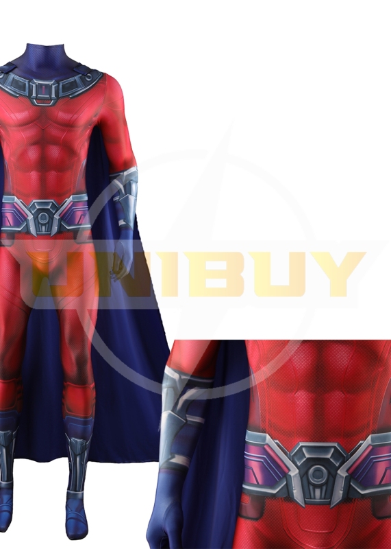 X-Men 97 Magneto Bodysuit Cosplay Costume Suit with Cloak For Kids Adult Unibuyplus