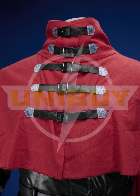 Final Fantasy 7 Rebirth Vincent Valentine Costume Cosplay Suit with Cloak Unibuyplus