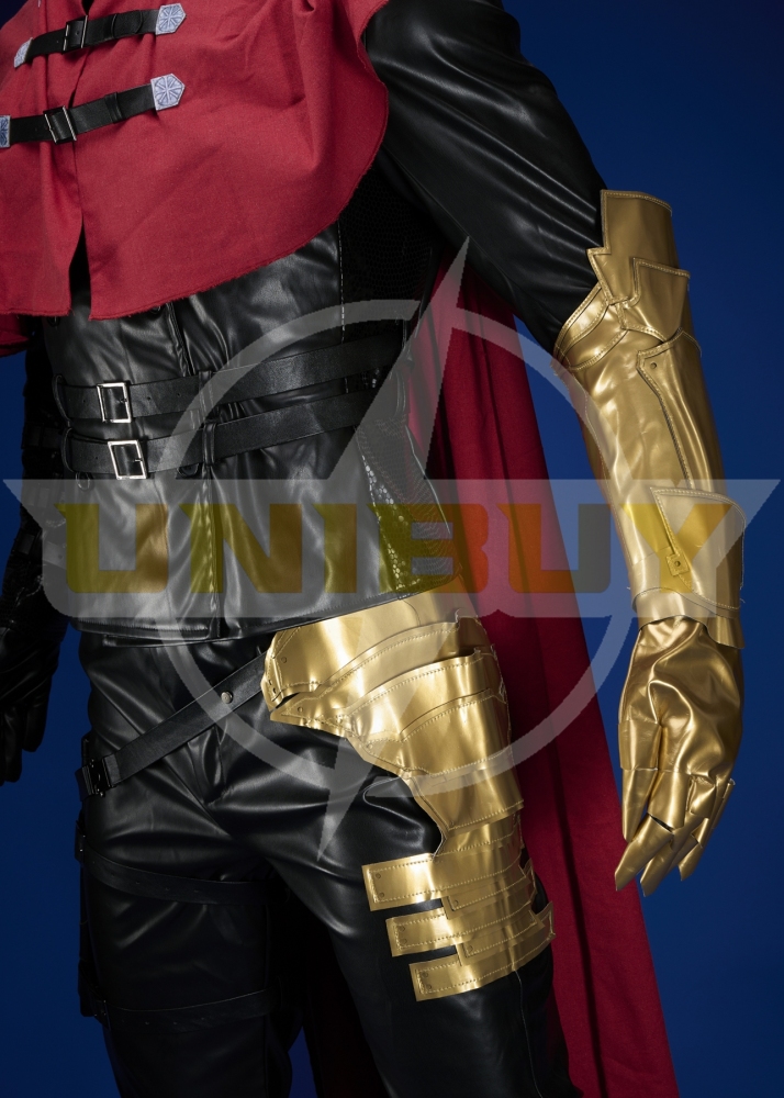 Final Fantasy 7 Rebirth Vincent Valentine Costume Cosplay Suit with Cloak Unibuyplus