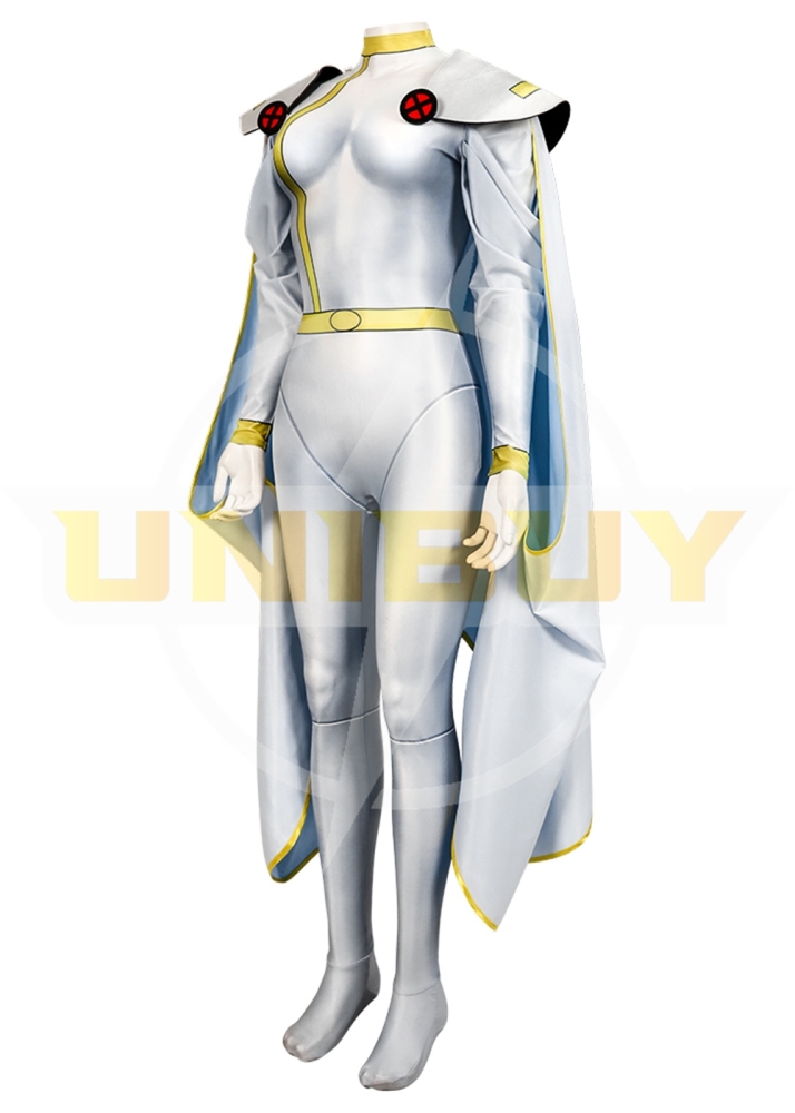 X-Men 97 Storm Bodysuit Costume Cosplay Suit with Cloak Ororo Munroe Unibuyplus