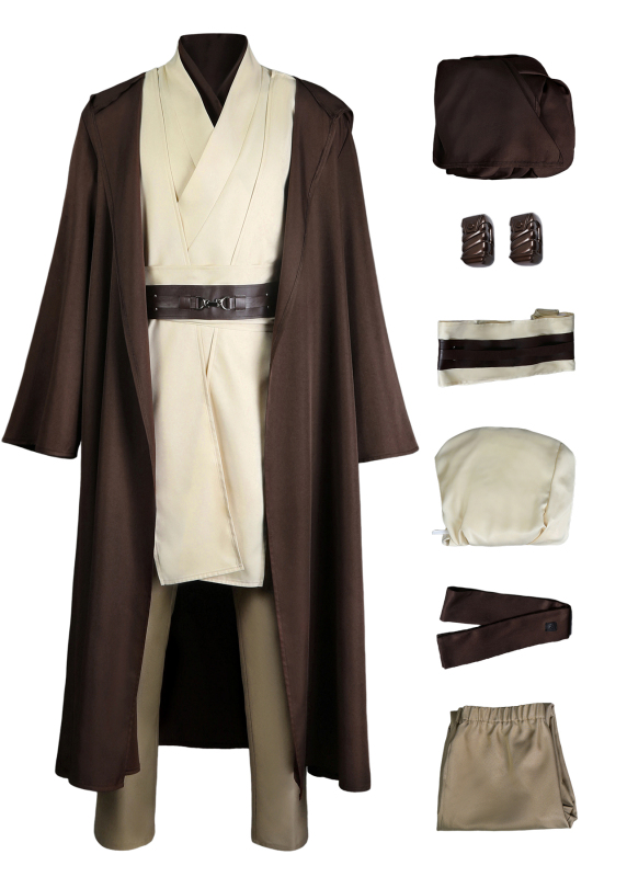 Star Wars Revenge of the Sith Obi-Wan Kenobi Costume Cosplay Suit Basic Ver. Unibuyplus