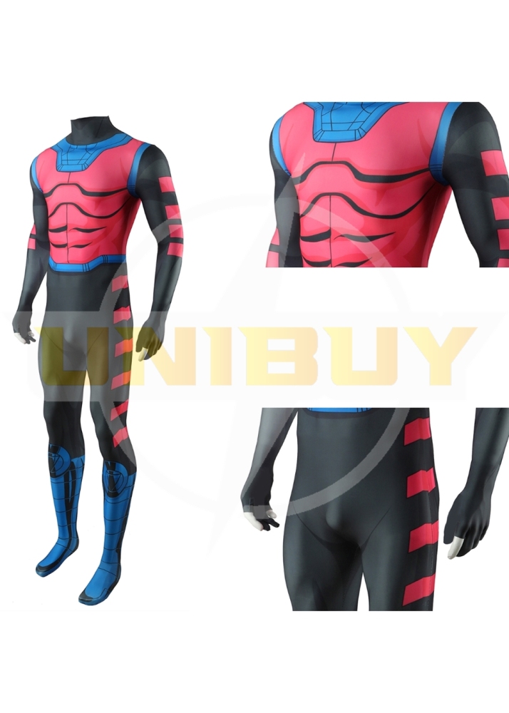X-Men 97 Gambit Bodysuit Cosplay Costume Suit Remy LeBeau For Kids Adult Unibuyplus