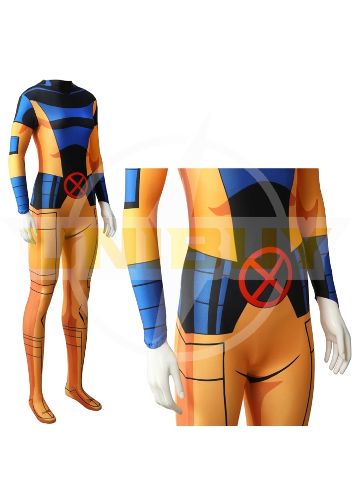 X-Men 97 Jean Grey Costume Cosplay Suit Bodysuit For Kids Adult Unibuyplus