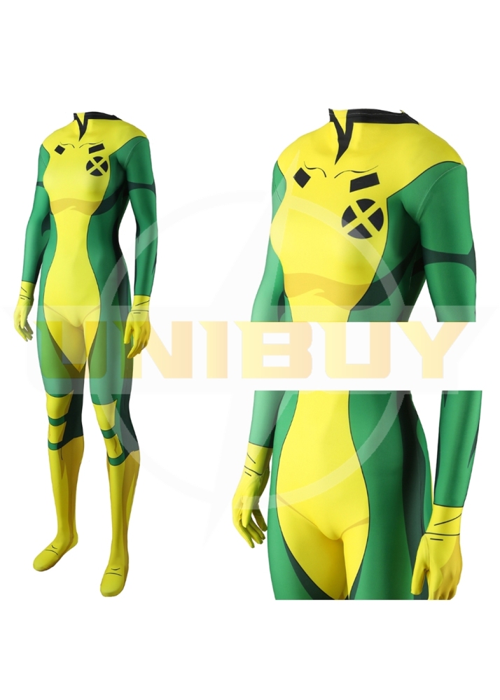 X-Men 97 Rogue Costume Cosplay Suit Anna Marie Bodysuit For Kids Adult Unibuyplus